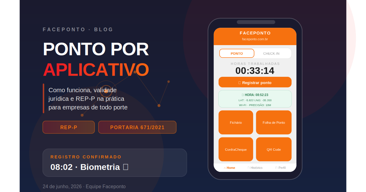 Como funciona o ponto por aplicativo: praticidade, segurança e validade jurídica