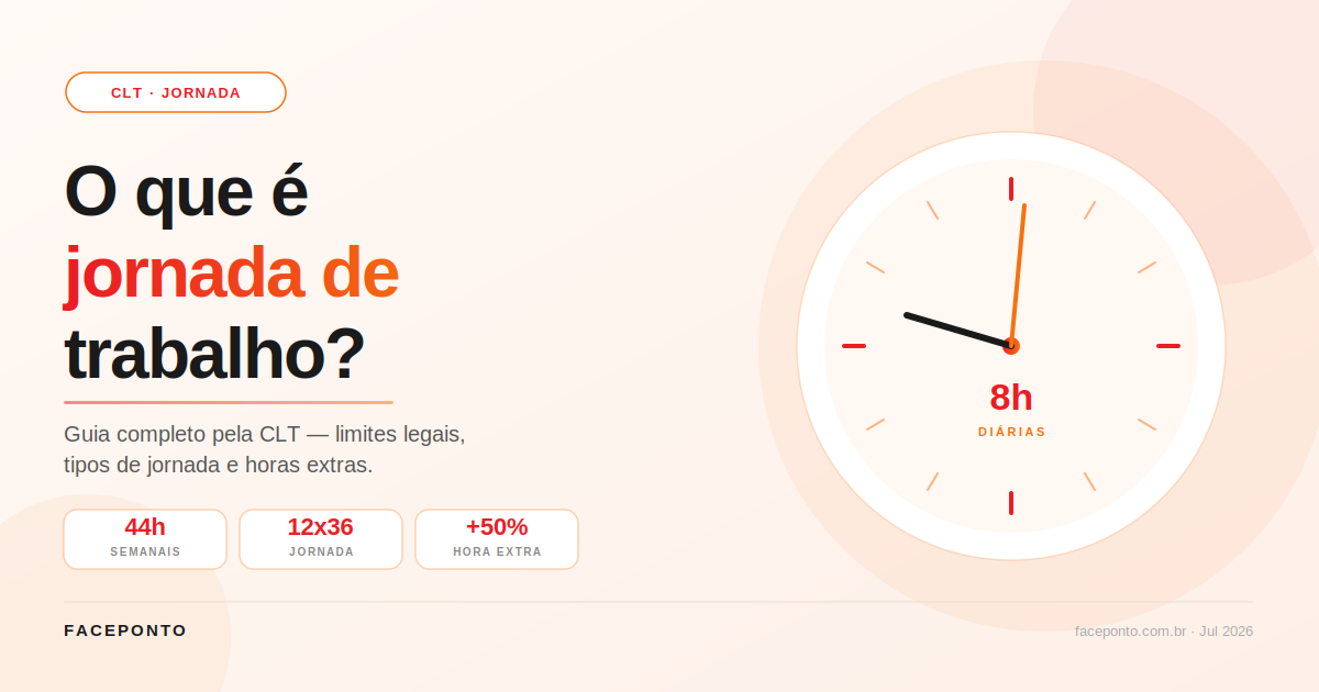 O que é jornada de trabalho? Guia completo pela CLT