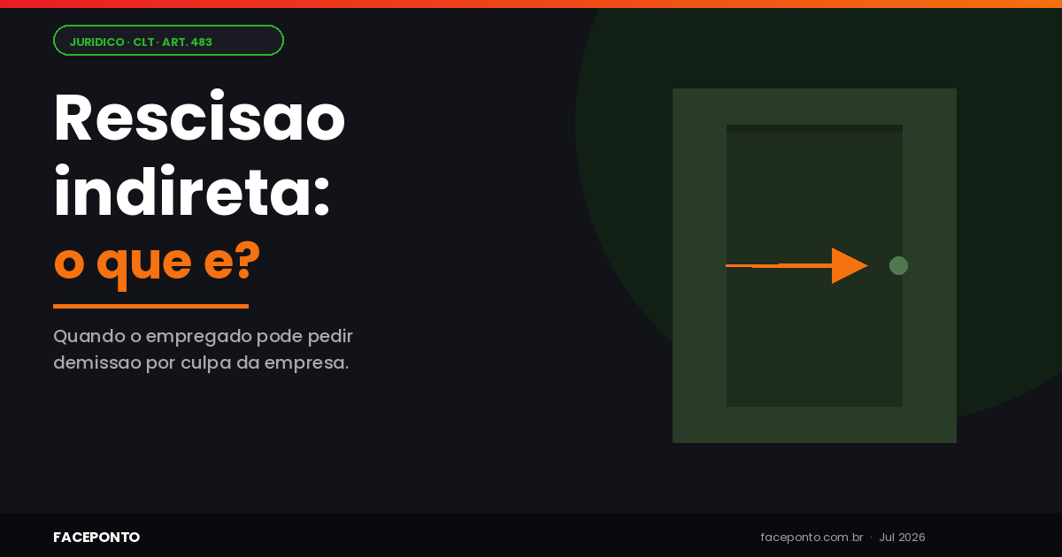 O que é rescisão indireta e quando o empregado pode pedir demissão por culpa da empresa?